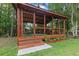Beautiful outdoor pavilion with comfortable seating, perfect for relaxation and entertaining in a serene setting at 1583 Southwick Dr, Johns Island, SC 29455