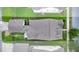 Aerial view of a well-maintained home showing the roof and landscaped backyard at 1870 Gammon St, Charleston, SC 29414