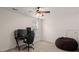Carpeted bedroom features fan, desk, chair, and beanbag at 1870 Gammon St, Charleston, SC 29414