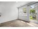 Cozy dining area featuring a sliding glass door to the backyard and vinyl flooring at 1876 Towne St, Johns Island, SC 29455