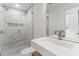 Bathroom featuring a shower with glass door and a modern sink at 19 Smith St # D, Charleston, SC 29401