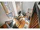 Lofted living room with plenty of light, hardwood floors and modern finishings at 2 Francis St # I, Charleston, SC 29403