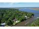 Beautiful waterfront property with a pool and private dock nestled among lush greenery near the river at 2180 Wappoo Hall Rd, Charleston, SC 29412