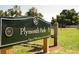 A sign that reads Plymouth Park in Charleston at 2180 Wappoo Hall Rd, Charleston, SC 29412