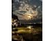 Night shot of the building exterior with a lovely view over the marsh and a large, bright moon shining through the clouds at 221 E Mariners Cay # 221, Folly Beach, SC 29439
