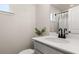 Bright bathroom vanity area with updated fixtures and bright counters at 226 Midtown Ave, Summerville, SC 29486