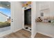Convenient mudroom featuring storage cabinets, hooks, and a stylish shelf at 226 Midtown Ave, Summerville, SC 29486