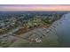 Picturesque coastal community with homes featuring private docks along the waterway at 2269 Hartfords Bluff Cir, Mount Pleasant, SC 29466