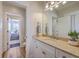 Bathroom with marble countertops and vanity at 2269 Hartfords Bluff Cir, Mount Pleasant, SC 29466
