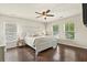 Serene main bedroom with a comfortable bed, ample natural light, and ceiling fan at 243 Old Savannah Dr, Goose Creek, SC 29445