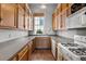 A kitchen showcasing wooden cabinetry, countertops, and ample natural light at 286 Meeting St # C, Charleston, SC 29407