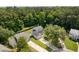 Aerial view of a well-maintained home showcasing its expansive lawn, mature trees, and neighborhood setting at 3202 Middleburry Ln, Charleston, SC 29414