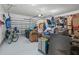 Spacious garage filled with boxes and bicycles offers ample storage and organization potential at 3202 Middleburry Ln, Charleston, SC 29414