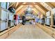 Spacious attic providing ample storage space, with exposed rafters and plywood flooring at 467 Hidden Meadow Ln, Summerville, SC 29486
