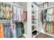 Walk-in closet showing organized clothing racks and shelving at 467 Hidden Meadow Ln, Summerville, SC 29486