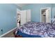 View of a bedroom with a glimpse into connecting rooms showing an open floor plan at 4801 Shady Tree Ln, Summerville, SC 29485
