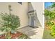 Backyard access to home with a small, covered entryway at 4936 Ballantine Dr, Summerville, SC 29485