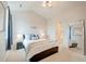 Bright bedroom with high ceilings, carpet, and access to the bathroom at 543 Mclernon Trce, Johns Island, SC 29455