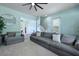 Spacious living room with stylish decor and a view to the staircase and other rooms at 101 Barberry St, Summerville, SC 29483