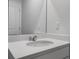 Bright bathroom featuring modern sink, white cabinetry, and large mirror at 125 Mims Academy Dr, Harleyville, SC 29448