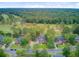 Aerial view of a charming neighborhood with mature trees near a golf course at 204 Bellerive Ln, Summerville, SC 29483