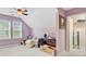 Bedroom featuring neutral walls, carpet, window and storage, creating a comfortable and customizable space at 204 Bellerive Ln, Summerville, SC 29483