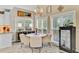 Breakfast nook with table and four chairs next to windows with sunlit views at 204 Bellerive Ln, Summerville, SC 29483