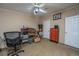 Bedroom with a ceiling fan, desk, dresser and natural light at 204 Pete Ewers Dr, Summerville, SC 29483