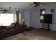 Cozy living room featuring modern entertainment center with a comfortable sofa at 204 Pete Ewers Dr, Summerville, SC 29483