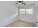 Bedroom featuring hardwood floors, white walls, natural light, and a ceiling fan at 2135 Clayton St, Charleston, SC 29414