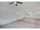 Open concept living room with modern floors, fixtures, and ample natural light at 2135 Clayton St, Charleston, SC 29414