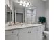 Full bathroom featuring a large vanity with a view of the glass-enclosed walk-in shower at 2632 Egret Crest Ln, Charleston, SC 29414