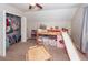 Bedroom with closet and fun bunkbed featuring slide and toy storage at 3092 Morningdale Dr, Mount Pleasant, SC 29466