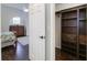 Open doorway leading to bedroom with hardwood floors and view of closet at 332 Clayton Dr, Charleston, SC 29414