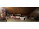 Attic space for storage with seasonal decor and storage containers at 351 Duncan Chapel Rd, Harleyville, SC 29448