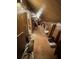 Unfinished attic space with wood paneling, offering storage and potential for customization at 351 Duncan Chapel Rd, Harleyville, SC 29448