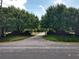 Elegant gated entrance with brick pillars and mature trees lining the driveway at 351 Duncan Chapel Rd, Harleyville, SC 29448