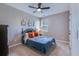 Comfortable bedroom with neutral walls, carpet, and ceiling fan at 444 Cedarview Rd, Summerville, SC 29486