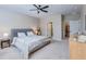 Cozy main bedroom featuring a soft bed, carpeted floors, and ample closet space for comfortable living at 444 Cedarview Rd, Summerville, SC 29486