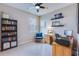Functional home office with a desk, chair, shelving, and natural light for productivity at 444 Cedarview Rd, Summerville, SC 29486