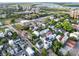 Bird's-eye view highlighting vibrant community with mix of housing near schools and green spaces at 48 Aiken St, Charleston, SC 29403