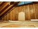 Unfinished attic space showing wood beams and construction at 4810 Parkside Dr, North Charleston, SC 29405