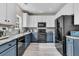 Modern kitchen featuring stainless steel appliances, sleek countertops, and a functional layout for easy cooking at 5257 Mulholland Dr, Summerville, SC 29485