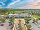 Stunning aerial view of the community clubhouse with parking at 546 Sea Foam St, Summerville, SC 29486