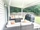Relaxing covered patio with comfortable seating and a grill, perfect for outdoor entertaining at 610 Knowledge Dr, Ladson, SC 29456