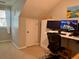 Bright bedroom features a sleek, white desk area with monitors at 7 Lavington Rd, Charleston, SC 29407