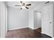 Bedroom with ceiling fan and closet at 7813 Sandida Ct, North Charleston, SC 29418