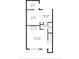 Floor plan showing layout of the first floor with living room, kitchen, dining area, utility, hall and bath at 7813 Sandida Ct, North Charleston, SC 29418