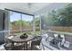 Relaxing screened porch perfect for outdoor dining and lounging with views to the backyard at 1004 Saltwater Cir, Johns Island, SC 29455