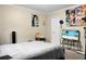 A bedroom featuring a cozy bed, carpet, providing a peaceful and relaxing space at 1051 Cooper Store Rd, Moncks Corner, SC 29461